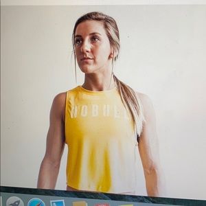 ISO NOBULL YELLOW CROP TANK